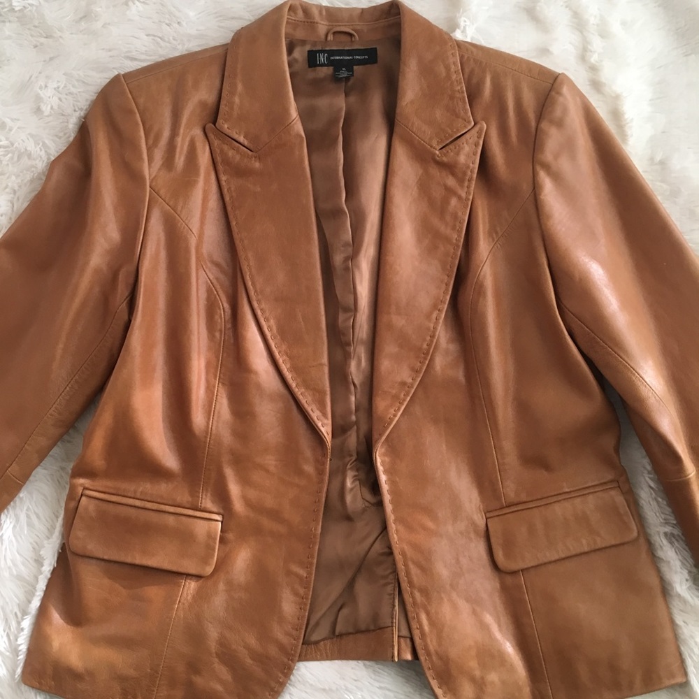 INC Leather Jacket